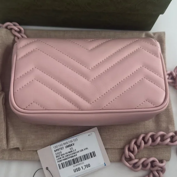 Gucci GG Marmont Belt Bag pink  Msrp $1700+ tax
95cm - Picture 4 of 6